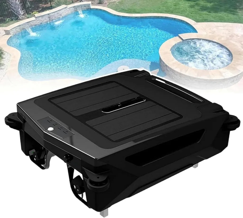 Intelligenter Solar-Poolroboter mit App-Steuerung, 24/7 Reinigung, Dual-Ladefunktion, Hindernisvermeidung, 3,4-Liter-Kapazität, geeignet für verschiedene Pooltypen