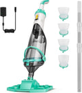 VIVOHOME Kabelloser Poolsauger 213cm, Tragbar, Bis zu 70LPM, Inkl. 4 Filterbeutel für Pool, Whirlpool und Spa