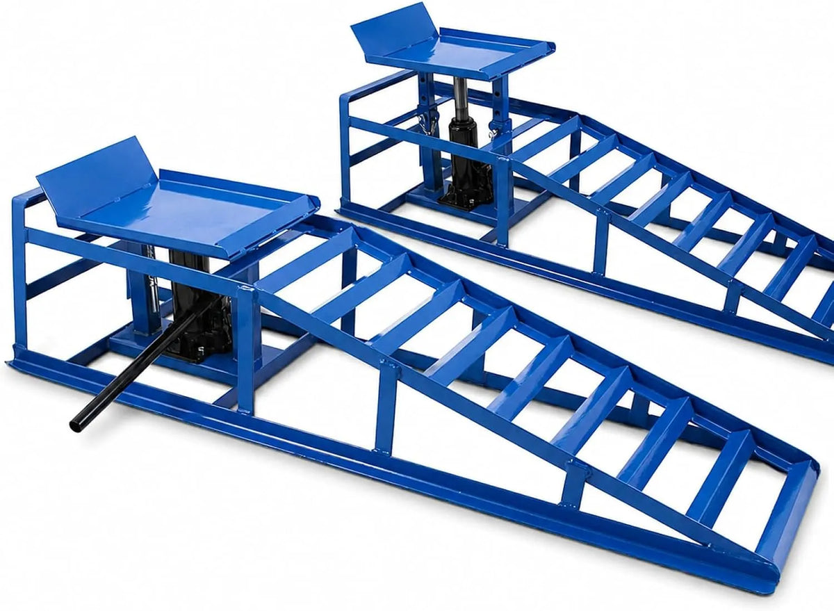 Hydraulischer Wagenheber, PKW, höhenverstellbar, hydraulischer Mechanismus, 2 Stück, für Fahrzeugpflege