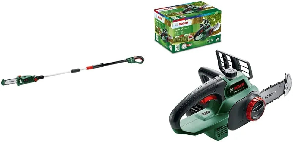Bosch Hochentaster und Teleskop-Astsäge – Akku-Betrieb, grün