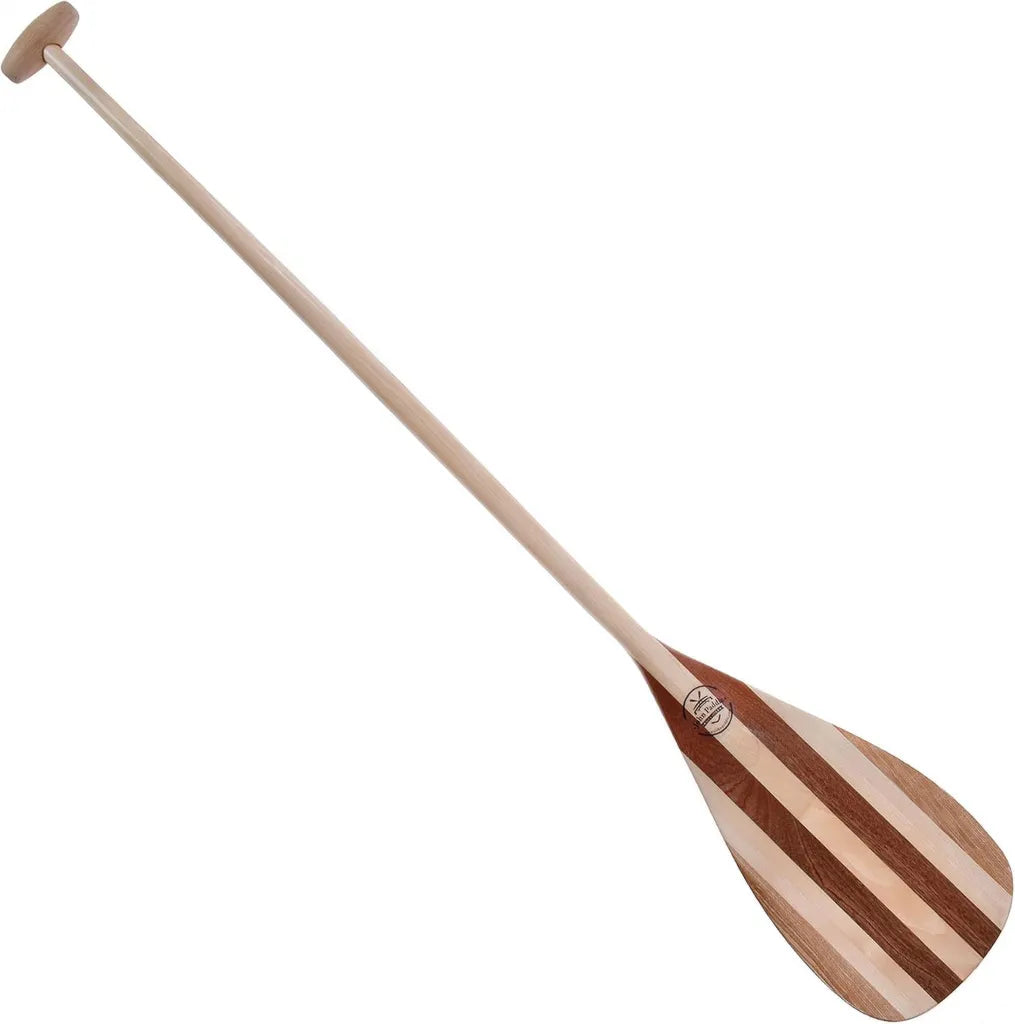 John Paddle Premium Holzkanupaddel Samoa 140cm – Professionelles Paddel mit profiliertem Schaft, Hergestellt in der EU