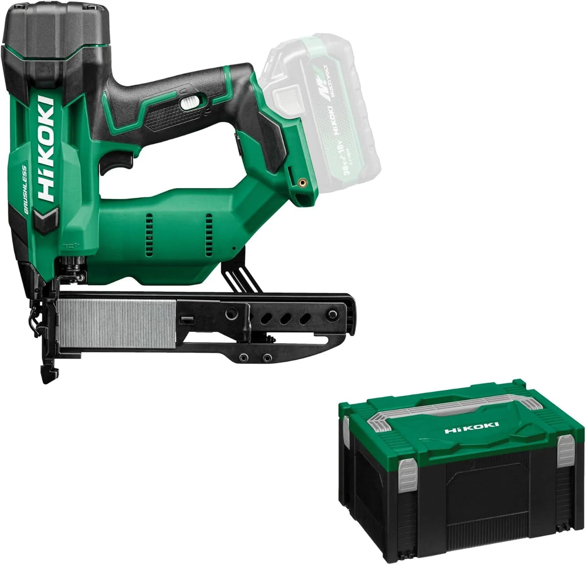 HiKOKI N1804DAW6Z Akku-Nagler und Elektrotacker – Akku-Betrieb, 3D-/4D-Technologie, 40 mm, 18V