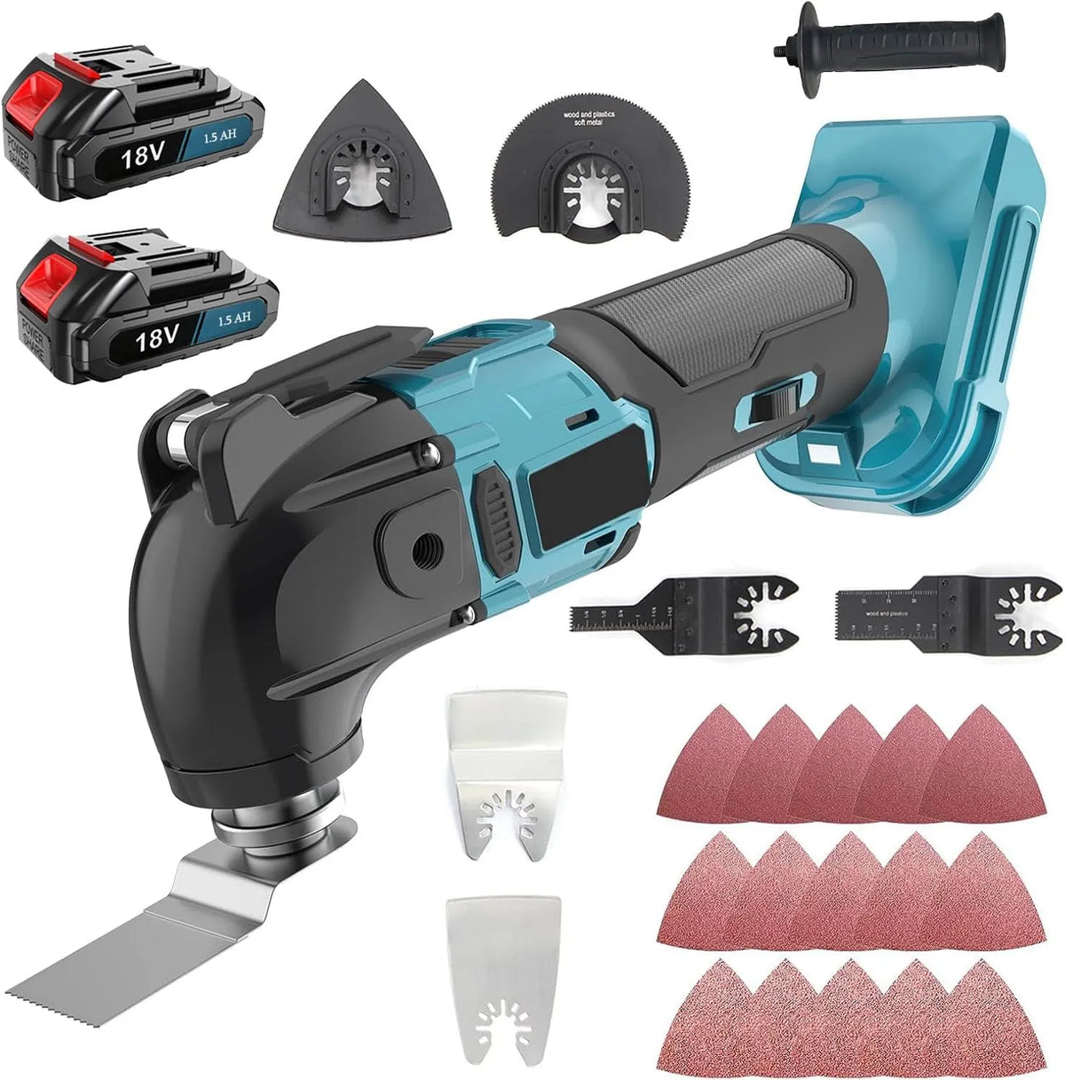 Makita 18V Multifunktionswerkzeug Akku für 18V Akku, Akku-Betrieb, bürstenloser Motor