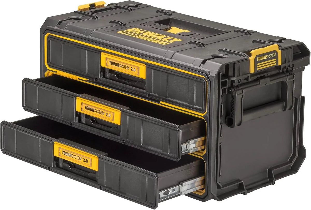 DeWalt DWST08330-1 ToughSystem 2.0 DWST08330-1 Modul mit 3 flachen Schubfächern aus schlagfestem – aus Kunststoff, mit Schubladen, 22kg