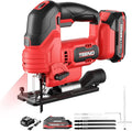 Makita 20 TEENO Akku-Stichsäge für 20 V Akku: Akku-Betrieb, aus Kunststoff, aus Metall, aus Holz, 2,0 Ah, 6 Geschwindigkeiten, für Holzbearbeitung