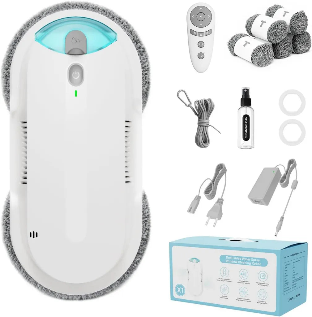Effizienter Fensterreinigungsroboter mit starker Saugkraft und intelligenter Sprühtechnologie