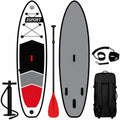 Aufblasbares Stand Up Paddle Board Set 320 cm - Komplettset für Anfänger und Fortgeschrittene, Rot-Weiß