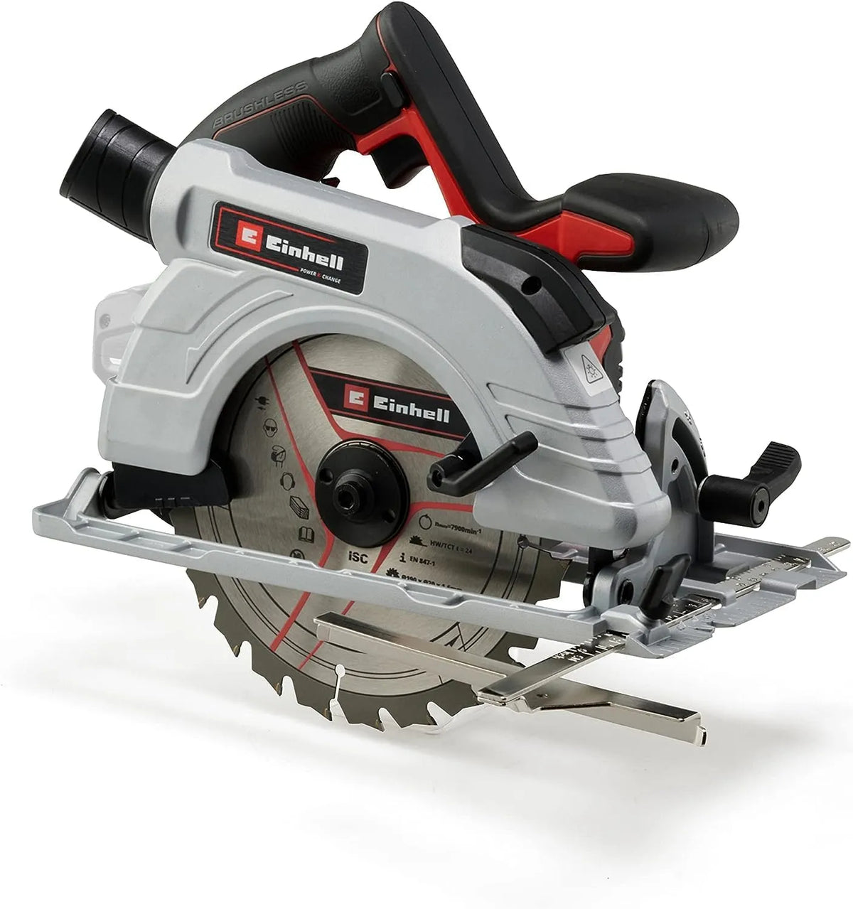 Einhell CS 18 Kreissäge – TP-CS, Akku-Betrieb, bürstenloser Motor, für gewerblichen Einsatz, 190 mm, 65 mm, 18 V