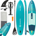 AQUASTIC Perth 325 cm SUP-Set - Inkl. Paddel, Kajaksitz, Sicherheitsleine, Pumpe und Rucksack - Stabil für Anfänger und Profis