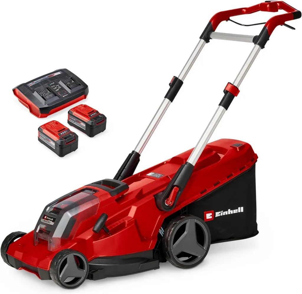 Einhell Akku-Rasenmäher 36V mit 42 cm Schnittbreite und Mulchfunktion