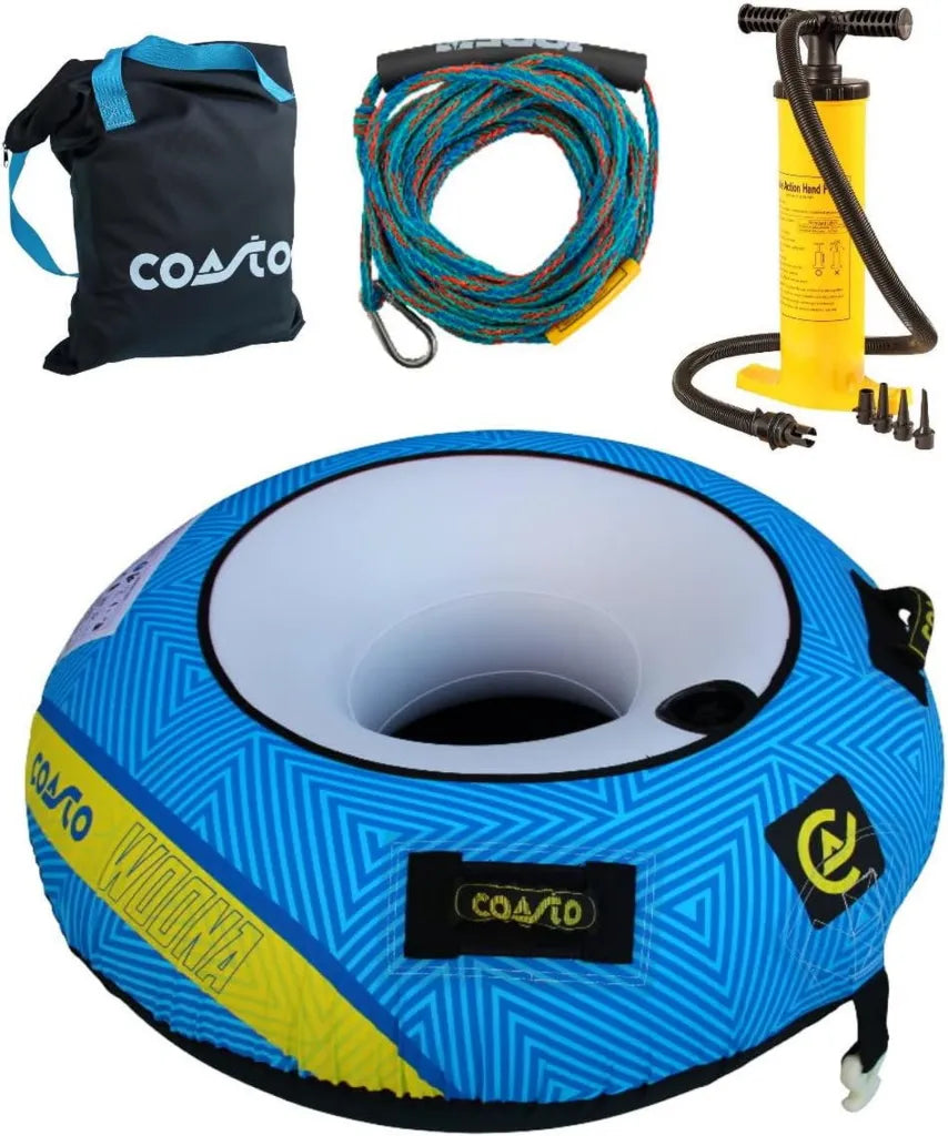 Brunelli COASTO WOONA Towable Wassersport-Reifen für 1 Person mit Zubehör