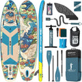 Aufblasbares SUP-Board 15 cm dick - Komplettset mit Rucksack und Zubehör