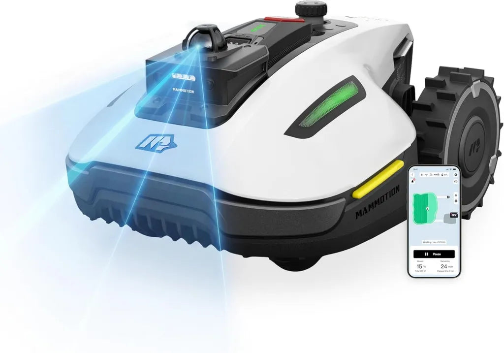 MAMMOTION YUKA Mini LiDAR Mähroboter für 800 m² – Intelligente Navigation ohne Begrenzungskabel