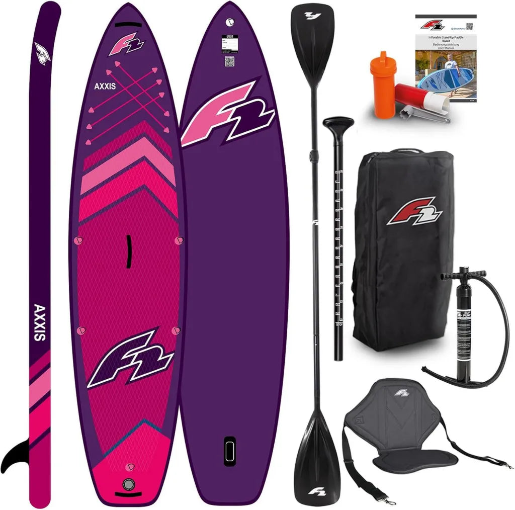 F2 Damen Stand Up Paddle Board AXXIS Edition SUP Set, Größenwahl 2024/25
