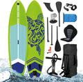 BRAST Aufblasbares SUP Board Turtle 320x81x15cm, 4 Designs, 5 Jahre Garantie, Inklusive Zubehörset