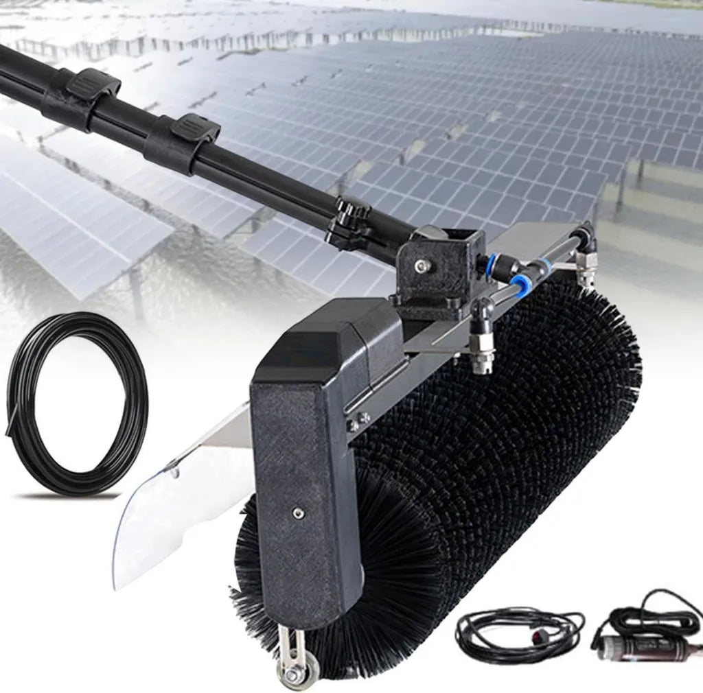 Roboter zur Reinigung von Solarmodulen, elektrisches Teleskop-Stangenset für effektive PV-Panelpflege