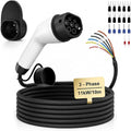 ID3 Typ-2-Ladekabel für Elektroautos und Mode-3-EV-Kabel, dreiphasig, 11kw, 16A, 10m, Typ 2
