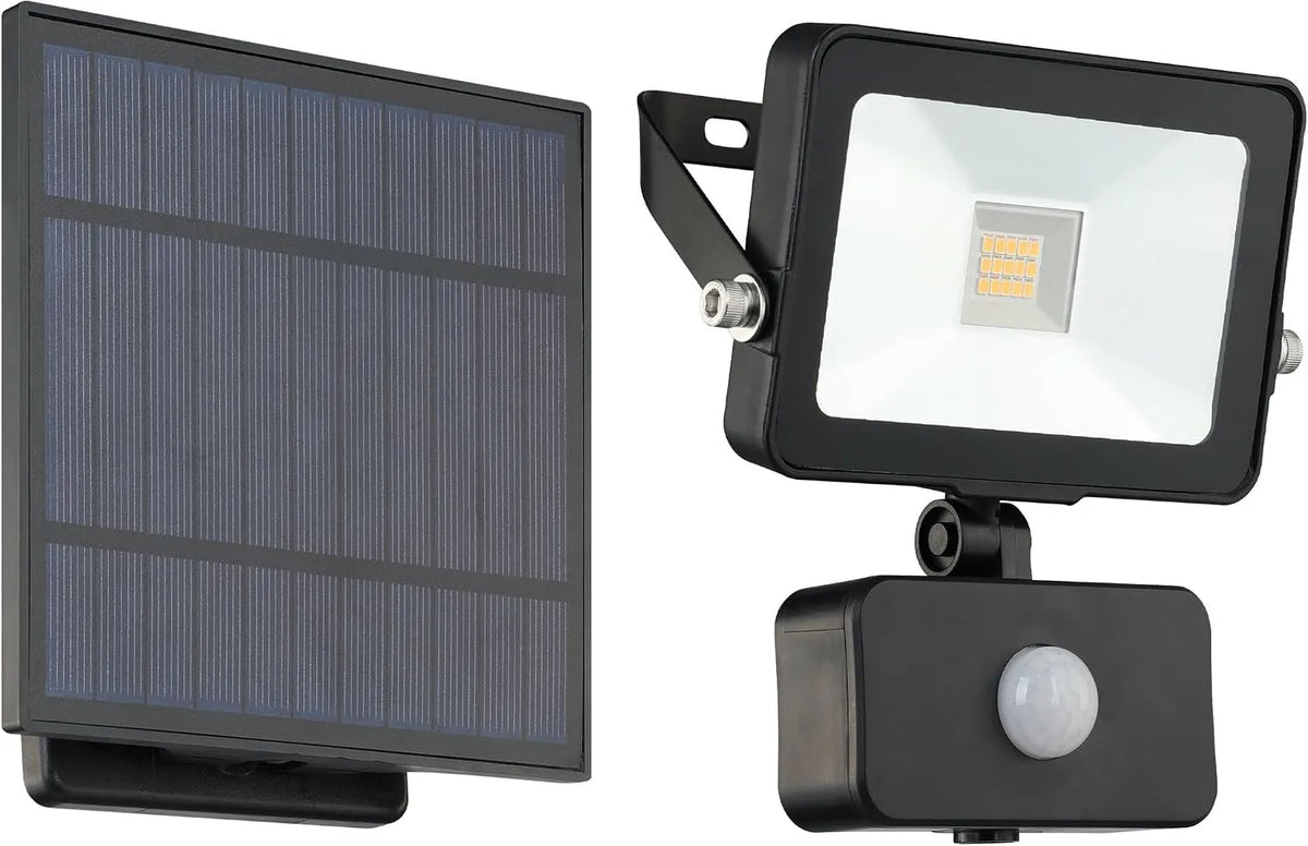 flexible Außenlampe mit Solar Panel, EGLO LED Solarlampe außen Villagrappa