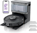 Shark 2-in-1 Saug- und Wischroboter mit PowerDetect, 60 Tage Selbstentleerung, 3D LiDAR-Navigation, App-Steuerung, Schwarz