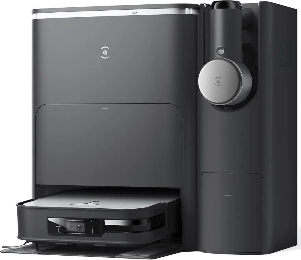 ECOVACS DEEBOT X2 Kombi-Saugroboter mit 8700Pa und integriertem Handstaubsauger, duale Auto-Entleerung, 15mm Wischhebefunktion, selbstreinigend mit Heißwasser-Mopp