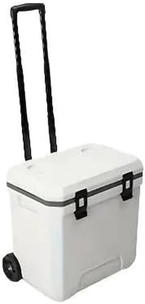 Isolierter Eiskübel mit Rädern, 38L, tragbarer Außentrolley für Grill und Camping