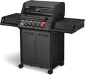 Enders Gasgrill MONROE PRO 3 SIK Turbo Shadow mit 3 Edelstahlbrennern, Seitenbrenner, Infrarot-Heckbrenner, Sichtfenster