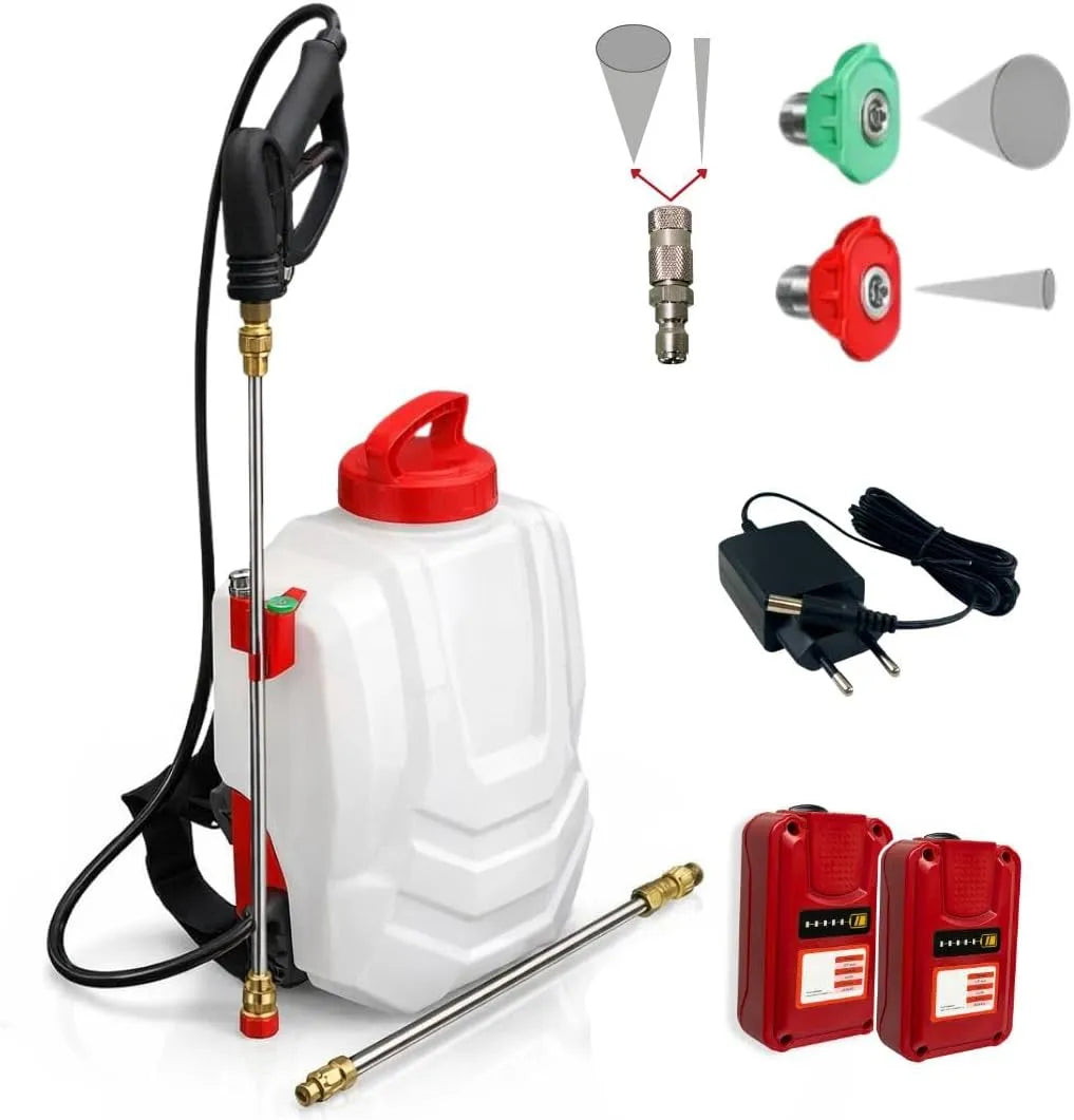 Drucksprühgerät und Rückenspritze, 3L/min, 16L, 9m, 40 cm