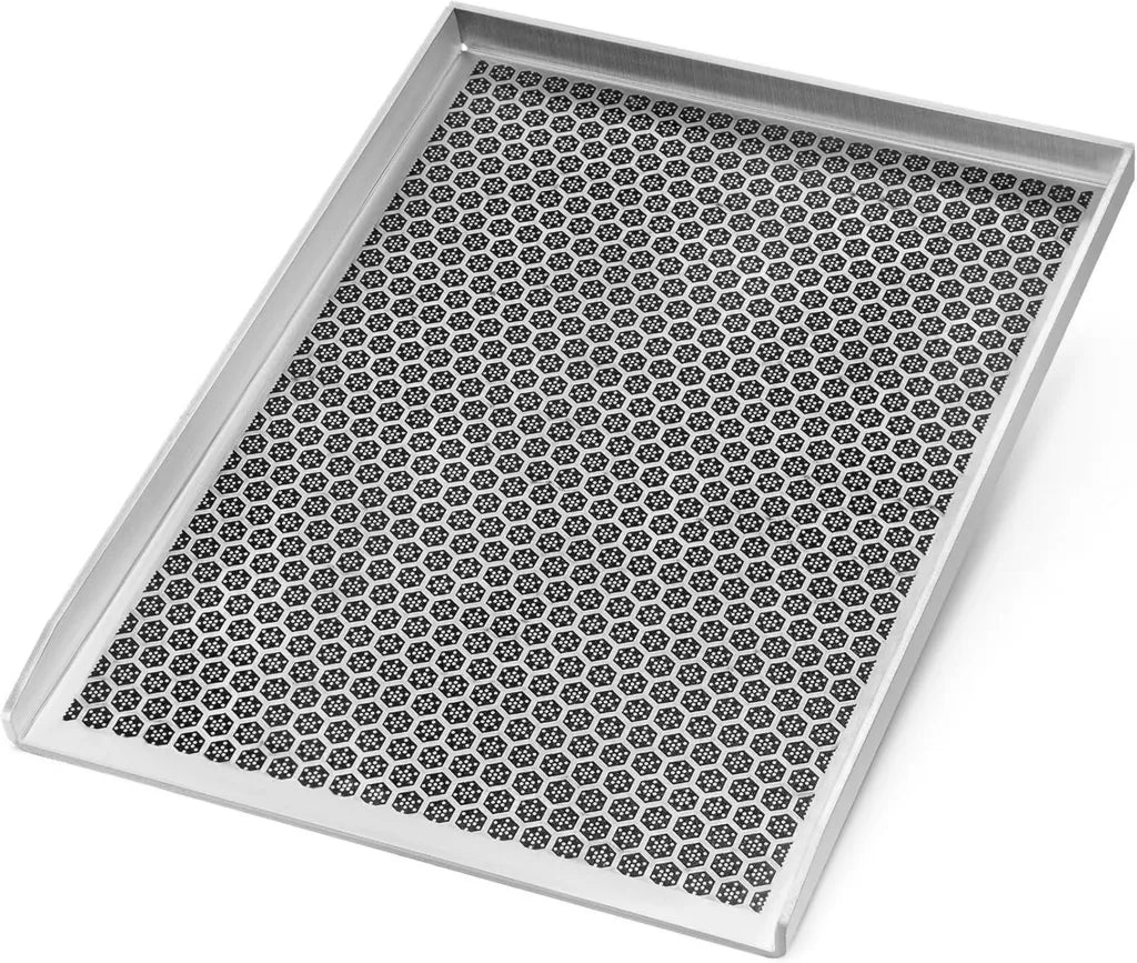 onlyfire Wabenstruktur Edelstahl Grillplatte, antihaftbeschichtet, universell für Gas- und Holzkohlegrill, 4mm dick