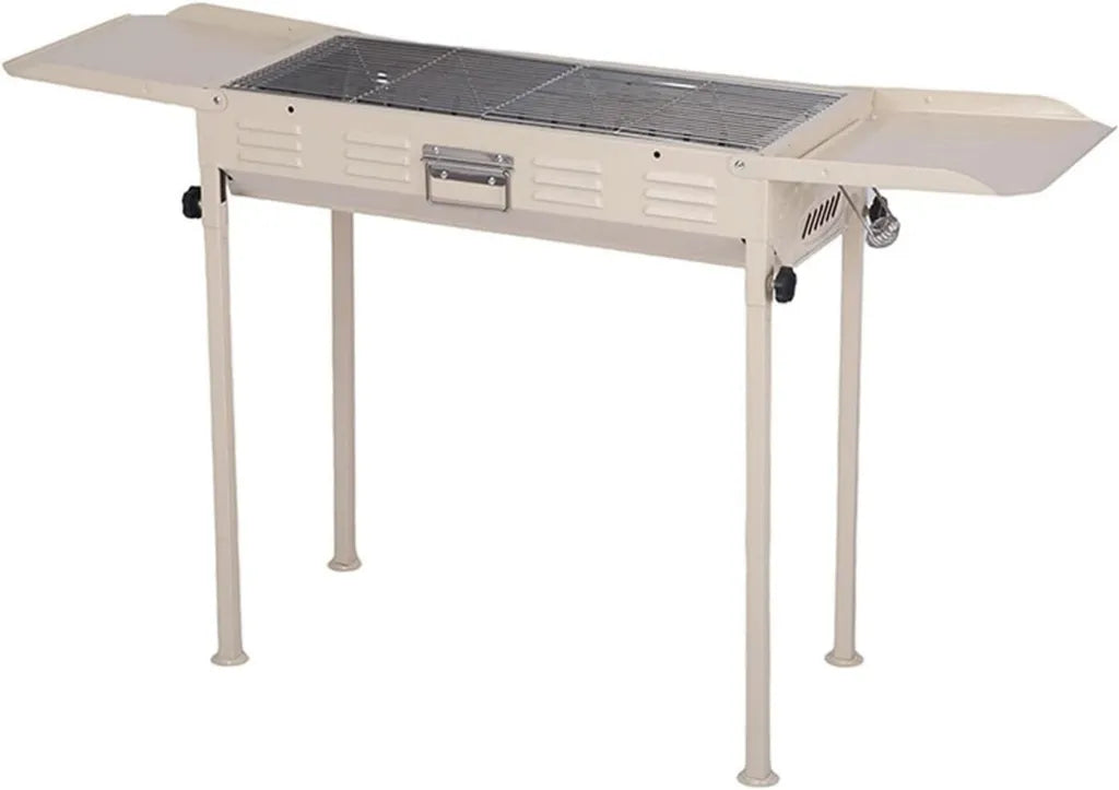 Tragbarer Holzkohlegrill aus Edelstahl für Camping und Garten