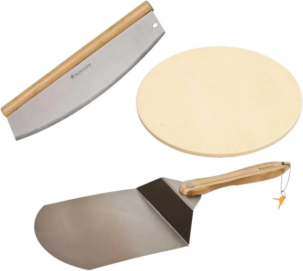 MONOLITH Pizza-Set Junior – Pizzastein 26 x 1,5 cm, Heber & Schneider