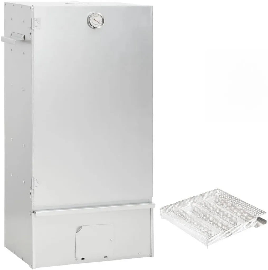 Kompakter Räucherofen mit Kaltrauchgenerator, verzinkter Stahl, ideal für Balkon und Camping