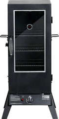 TrendLine Gas-Räucherofen Meran für Gasgrills, Holz und Holzkohle, Silber