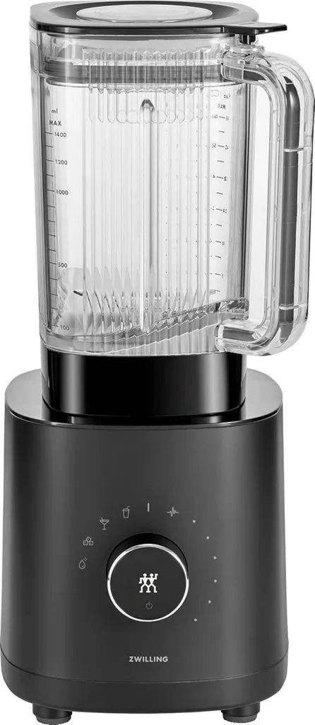 ZWILLING ENFINIGY Hochleistungsmixer 1.4L, Edelstahlklinge & 1200W Motor, Schwarz