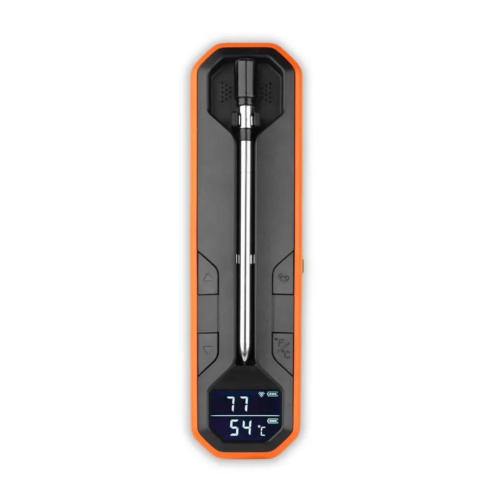 Kabelloses Bluetooth-Fleischthermometer mit App und Edelstahl-Keramik-Design, IP67