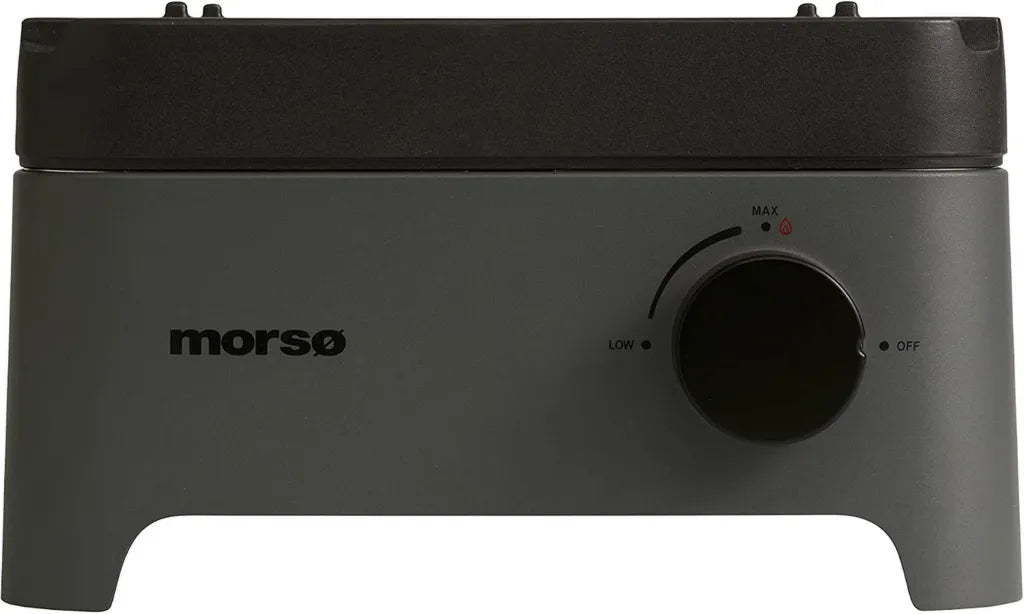 Morsø Vulcano Wokbrenner – Hochwertiger Wok-Brenner aus pulverbeschichtetem Stahl und Gusseisenaufsatz, modernes Gasbrenner-Design, 33 x 37,8 x 19,6 cm, Anthrazit