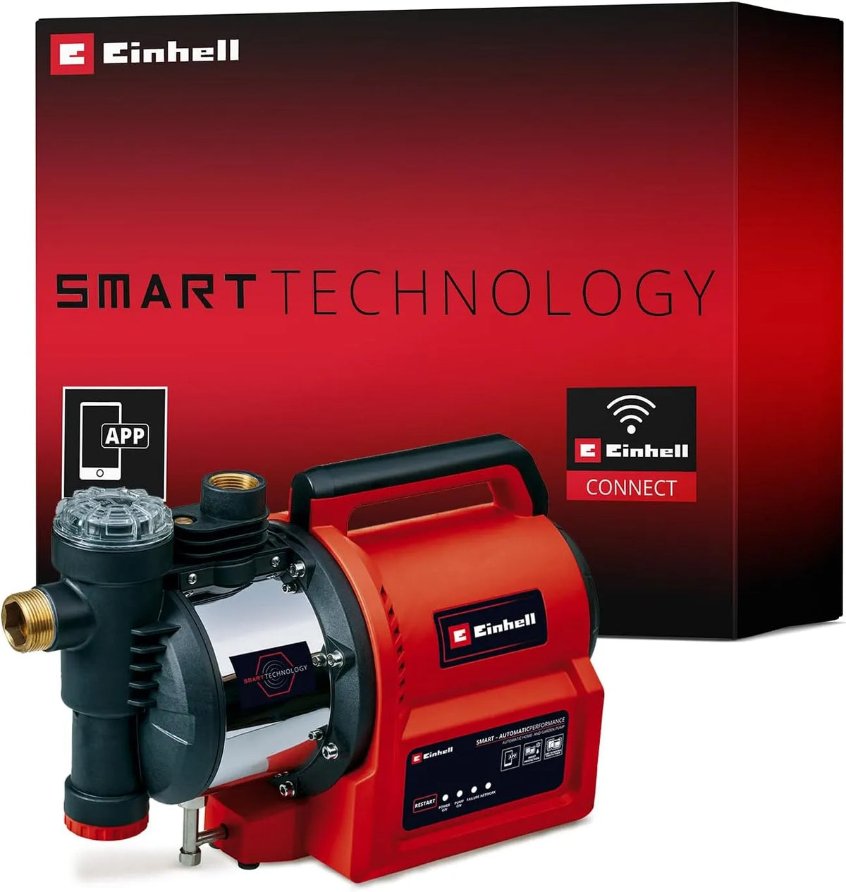 Einhell Wasserpumpe und Förderpumpe, 4400 L/h, 48 m, für Gartenbewässerung