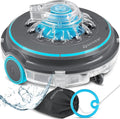 KESSER® Kabelloser Poolroboter Aqua-9000 mit Akku, inkl. Transporttasche, für Pools bis 80m², Li-Ion Akku mit bis zu 75 Min Laufzeit, Automatische Bodenreinigung in Anthrazit