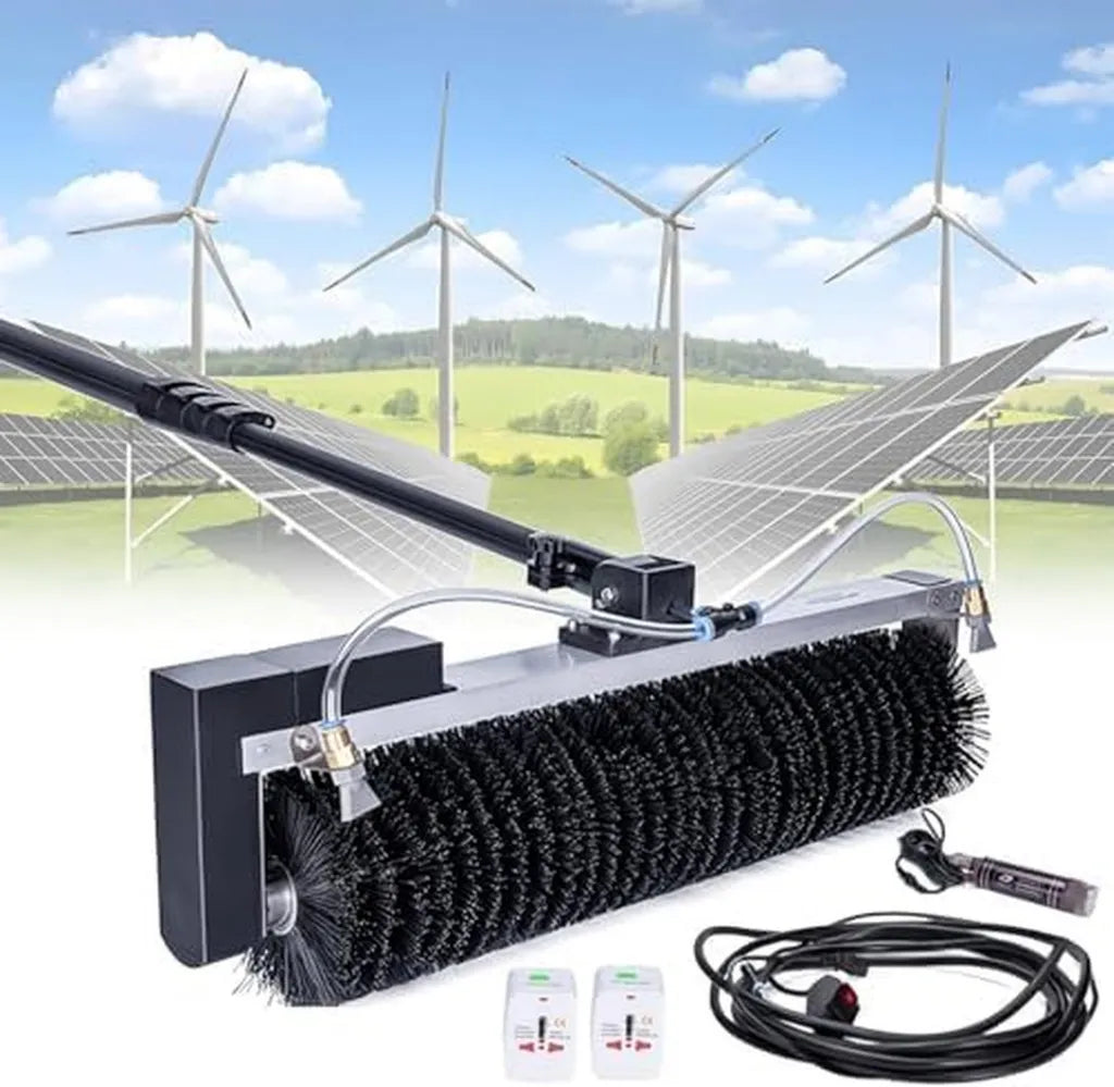 Effizienter Outdoor-Reinigungsroboter für Solaranlagen mit Teleskoparm und Lithium-Akku