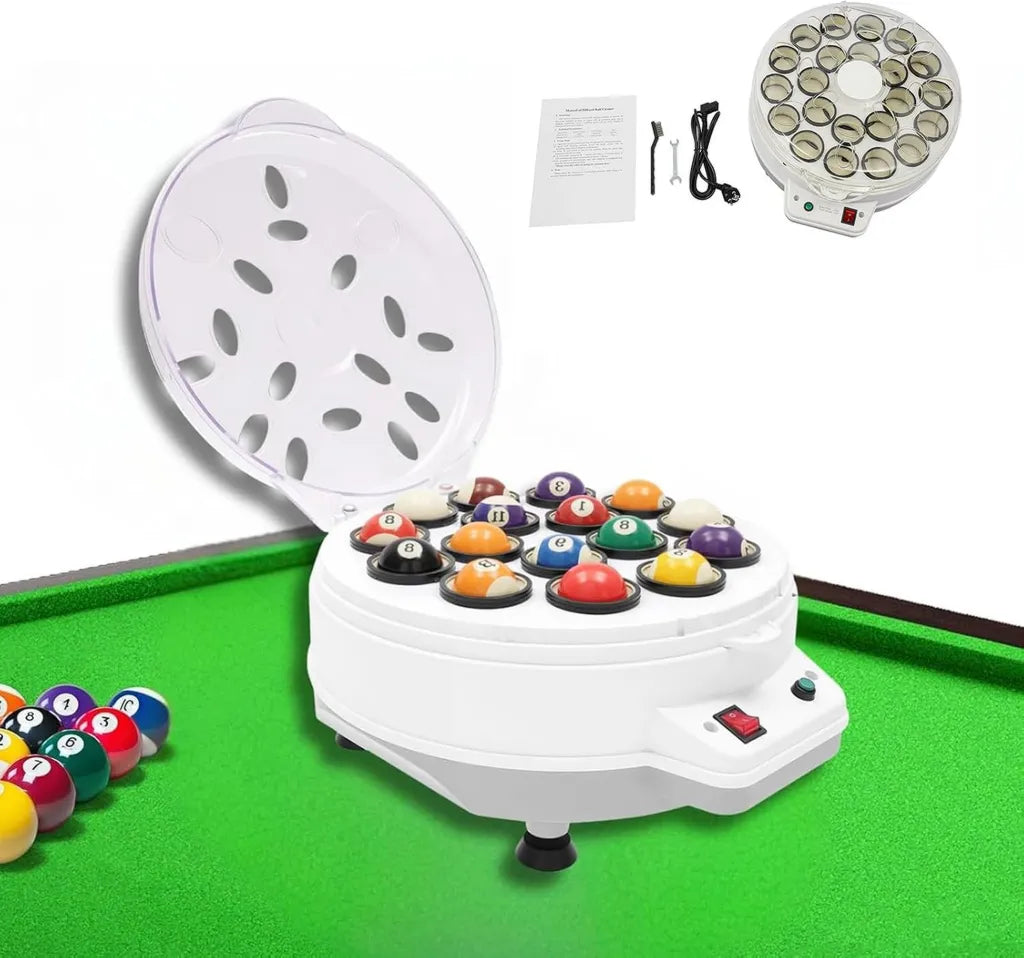 Elektrischer Snooker-Kugelreiniger 300W mit 22 Fächern und 1320 U/min für Billard und Pool