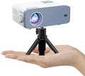 Smart TV, Fernseher, Mini 1080P, tragbar, Full HD, Mini Beamer, Heimkino Beamer für Handy Phone, Tablet, Laptop, TV-Box