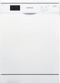 Respekta GSPS60V Geschirrspüler, 60 cm, 5 Programme, 52 dB, Spülmaschine, Besteckkorb, freistehend, leise, Weiß, 12 Maßgedecke, Startzeitvorwahl