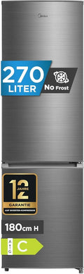 Kühlschrank, 270 L, Midea, No Frost, Gefrierfach, 140 kWh, Jahr, Nofrost, 180cm, EEK C
