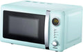 Mikrowelle, 20 L, Timer, 5 Leistungsstufen, Peppermint, Melissa 16330110 Classico Mikrowelle Mikrowellenofen Retro-Design Metall-Gehäuse