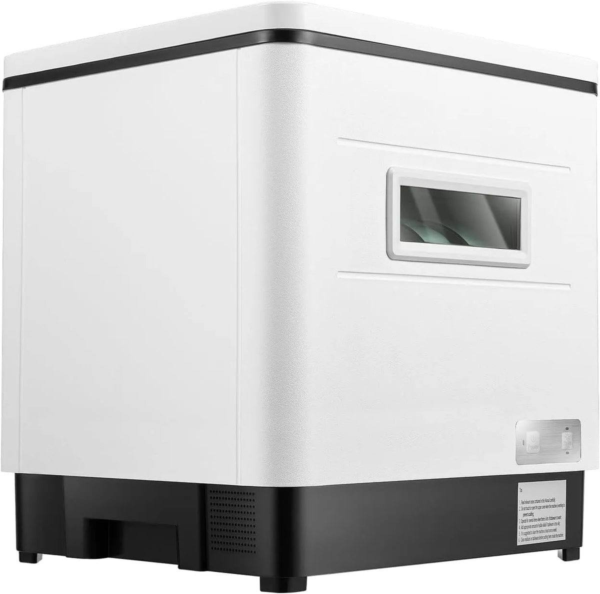 Geschirrspüler, 220 V, Spülmaschine, freistehend, tragbar, Edelstahl, Weiß, Tragbarer Vollautomatische Zuhause Edelstahl Geschirrspüler Kleine