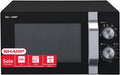 Sharp R204BA Mikrowelle, 20 L, 800 W, Timer, Mikrowellenofen, Schwarz, 6 Leistungsstufen, Sharp R204BA Solo-Mikrowelle
