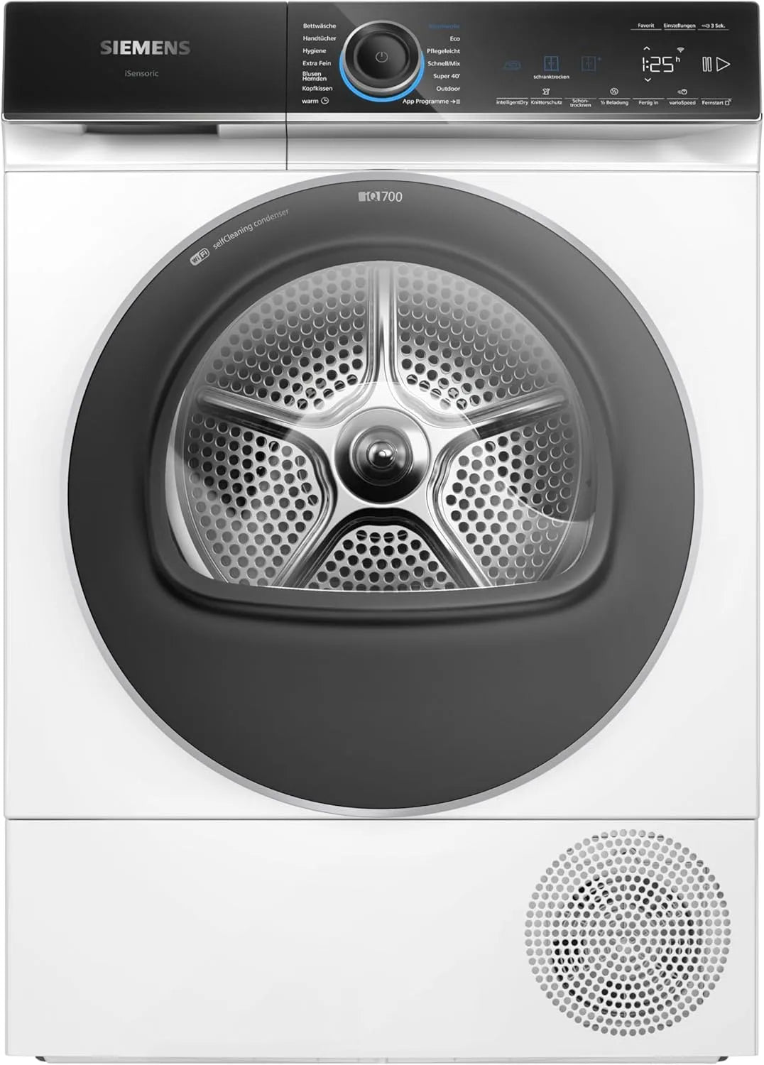 Siemens iQ700 WQ46B2D41 Wäschetrockner, 9 kg, leise, Siemens iQ700 Smarter Wärmepumpentrockner 9 kg extrem leise WQ46B2D41