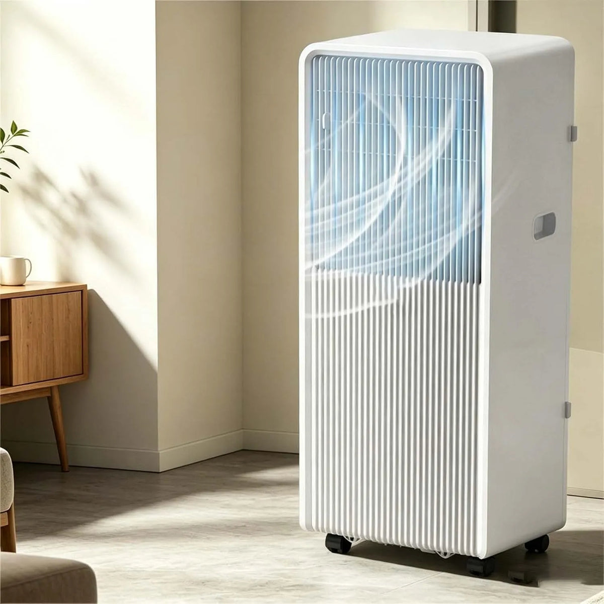 Klimaanlage, tragbar, Transportrollen, Inverter, Staubfilter & 360° Rollen für den Heimgebrauch, Smart Control, Heizung, Entfeuchtung
