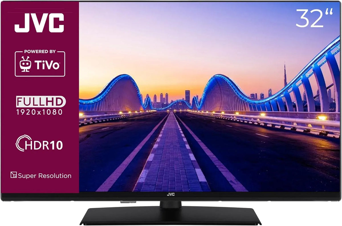 JVC LT-32VF5355 Smart TV, 32 Zoll, Fernseher, HDR, Full HD, Triple-Tuner, 6 Monate HD+ inkl