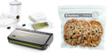 Produkt Foodsaver Vakuumiergerät für Lebensmittel mit integrierter Rollenaufbewahrung & wiederverwendbare Vakuumbeutel mit Zippverschluss