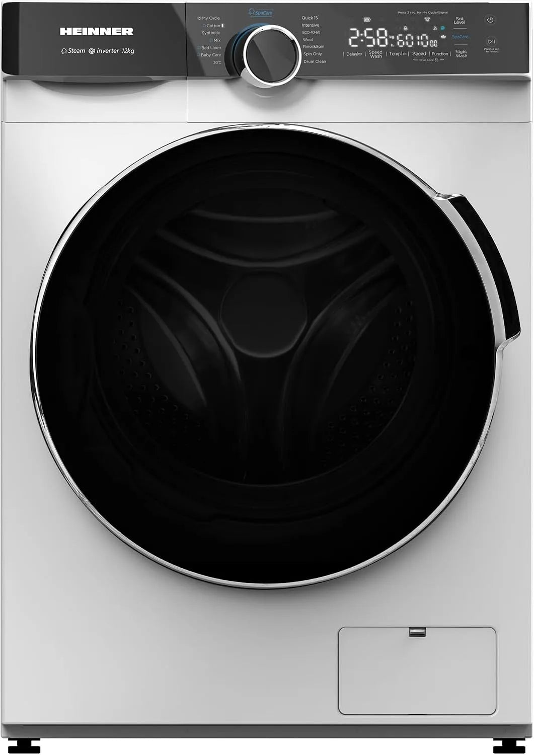 Waschmaschine HWM-M1214IVKA, 12 kg, Energieklasse A, Inverter, Weiß, LED-Display, 1400 U/min, 5 Jahre Garantie